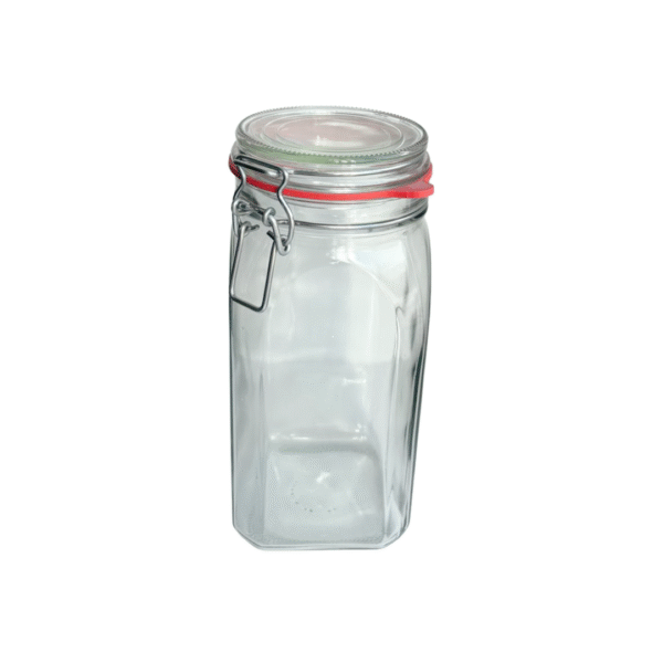 1500ml | glazen weckpot | grote opbergpot - Afbeelding 2