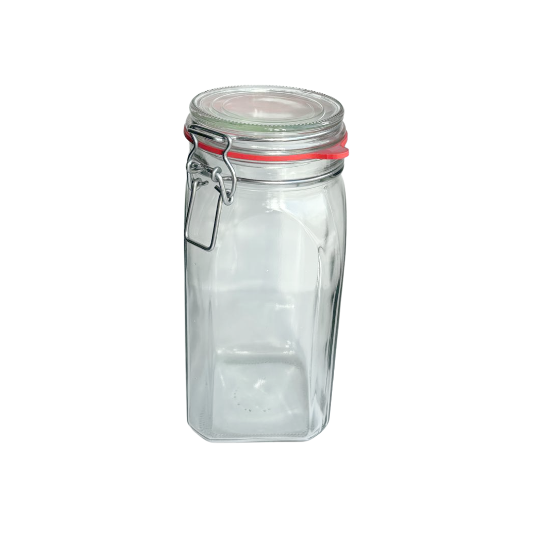 1500ml | glazen weckpot | grote opbergpot - Afbeelding 2