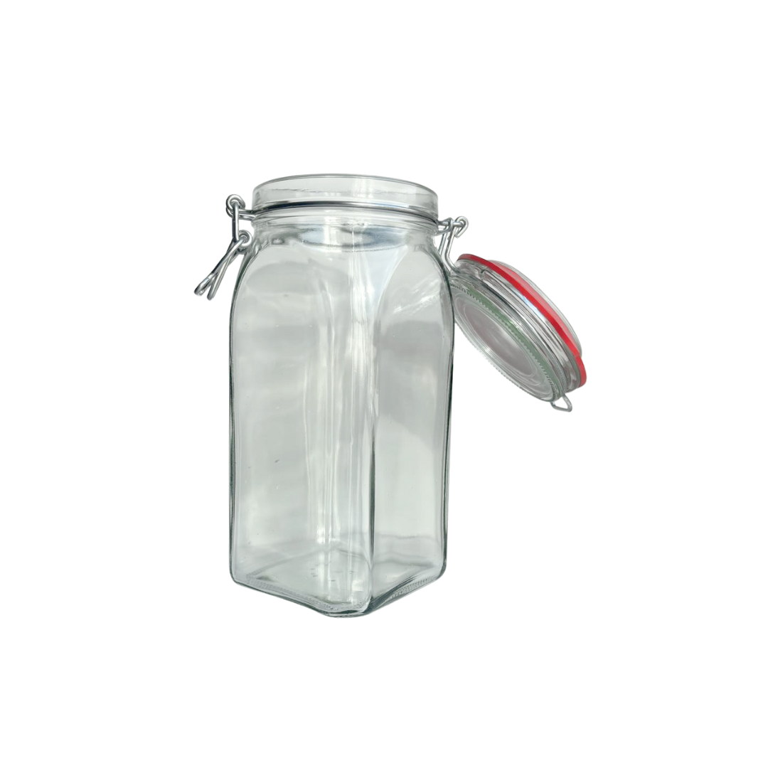 1500ml | glazen weckpot | grote opbergpot - Afbeelding 3