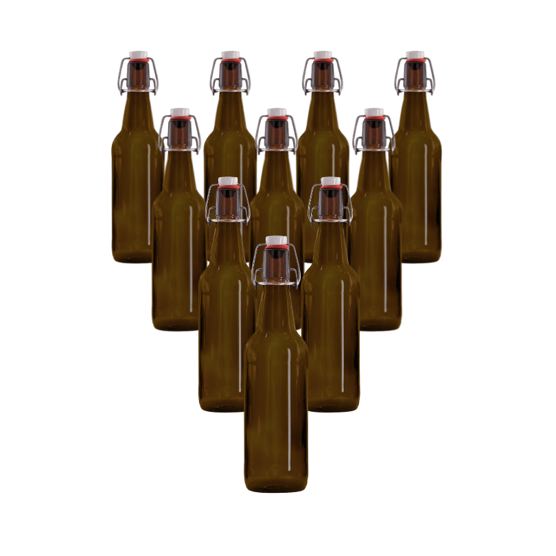 beugelflessen donker 500ml 10 stuks